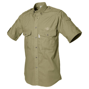 Shooter Shirt for Men with Embroidered Buffalo Logo - S/Sleeve