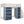 Full Size Loft Bed With 2 Four Layer Storage Cabinets And Curtain With Built In Staircase And Privacy Curtain - White