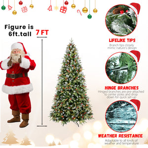 7.5FT Christmas Tree with 500 Warm Lights