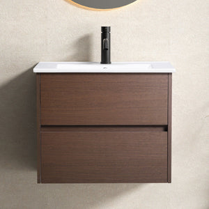 Wall Mounted Floating Bathroom Vanity With Sink And Cabinet