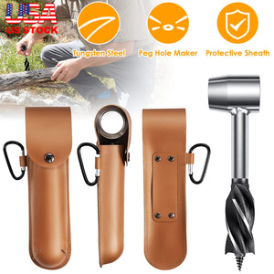 Outdoor Survival Tools for Bushcraft Hand Auger Wrench Woodworking Drill Survival Settler Tool Scotch Eye Auger
