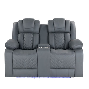 Raize - Power Living Room Set With Storage Console And Cup Holders