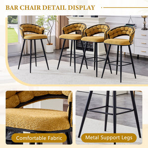 Bar Stools, Kitchen Island Counter Height Stools (Set of 2)