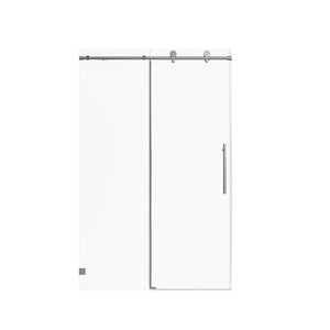 Frameless Single Sliding Soft Close Shower Doors, 5/16" Sgcc Tempered Glass