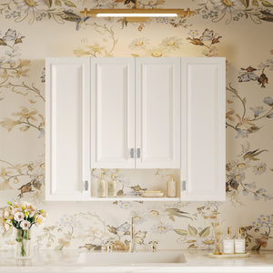 Wall Mounted Bathroom Cabinet With 5 Adjustable Shelves