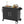 Outdoor Grill Table With Sink, Grill Cart With Sink And Cabinet With Wheels - Black / Silver