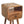Solid Wood Mini Oak-ish Curve Nightstand, 1-Drawer, 1 Open-Slot