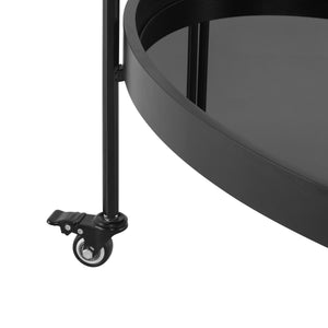 Oval Kitchen Island & Bar Cart
