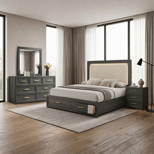 Colorado - Bedroom Set With Upholstered LED Headboard