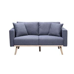 Easton - Fabric Loveseat With USB Charging Ports Pockets And Pillows