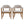 Wood Frame Upholstered Dining Chairs with Armrests (Set of 2)