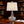 26-Inches Tall Single Glass Table Lamp with USB Charging Port