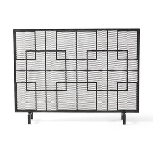 Dorothy Modern Single Panel Iron Fire Screen