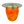 Carrot Shaped Side Table with Glass Top