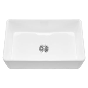 33.5x20 in Farmhouse Sink Undermount Kitchen Single Bowl Basin Fireclay