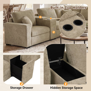 5-Seat Modular Sectional Sofa Couch