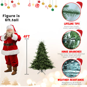 Full-Shaped 5FT Christmas Tree with 1129 Tips
