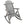 Durable Wooden Porch Rocker, Fir Log Rocking Chair