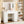 Vanity Desk with 11 Hollywood Bulbs & 7-Tier Storage Shelves
