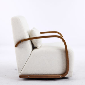 Swivel Accent Rotatable Ergonomic Single Chair For Living Room