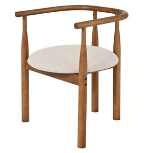 Modern Dining Chair Set of 2 with Solid Wood Legs
