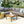 4 Pieces Outdoor Acacia Wood Sofa Set with Coffee Table