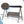 Steel 3 Seater Swing Porch Swing With Canopy - Blue