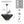 24' Rustic 5-Tier Black Hemp Rope Pendant Light Chandelier