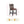 5 Piece Counter Dining Set With Table, Chairs - Black / Brown