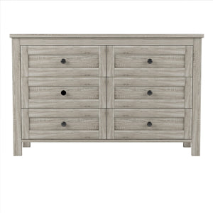 3-Pieces Bedroom Set Queen Size Farmhouse Platform Bed with Storage Headboard and Charging Station