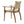 Durable Outdoor Dining Chair with Acacia Wood Frame and Wicker Seat