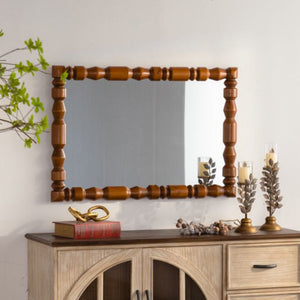 Vintage Wooden Carved Wall Mirror