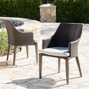 Hillhurst Outdoor Chair Set of 2 with Weather Resistant Cushions