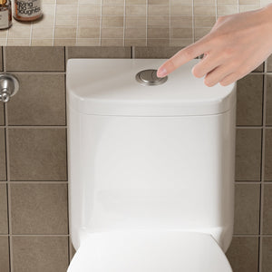 1.1/1.6 GPF Tornado Flush One-Piece Toilet with Comfort Chair Seat