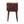 Solid Wood Chestnut T-Bar Nightstand, 2-Drawers, Nordic Legs