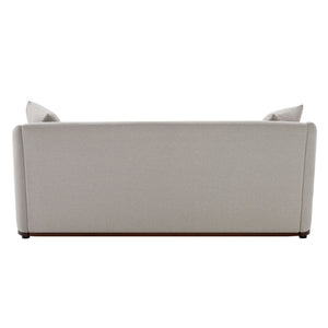 3 Seater Sofa With Wrap Around Armrests And Throw Pillows