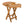Patio Conversation Set with Foldable Acacia Wood Side Table and Cushions