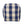 Connor Checkered Square Pouf Ottoman and Floor Cushion Ivory Navy