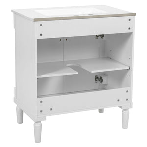 Bathroom Vanity Cabinet With Sink, Soft Close Doors, Storage Cabinet