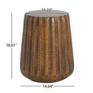 MGO Outdoor Indoor Side Table - Tree Stump Style