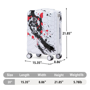 20 Inch PC Spinner Wheel Luggage with Combination Lock