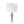 D15x29.5' Gold and White Table Lamp with Round Four Tiered Body