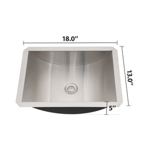 Undermount Bathroom Sink With Pop Up Drain, Brushed Nickel