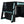 Full Size Wood Loft Bed with Desk, Multi-storage Shelves and RGB Light