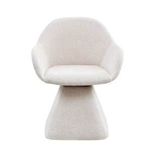 180° Rotating Accent Chair For Living Room - Beige