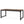Rectangular Kitchen & Dining Room Table - Brown / Black