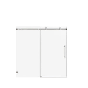 Frameless Single Sliding Soft Close Shower Doors, 5/16" Sgcc Tempered Glass