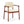Dining Room Chairs, Ideal For Home & Kitchen (Set of 2) - Beige / Dark Walnut