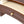 Dauphin Gold Accent 5-Drawer Wood Executive Desk Dark Walnut Ash Wood & Veneer