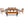 GO Outdoor Wood Dining Set For 7-8 Persons